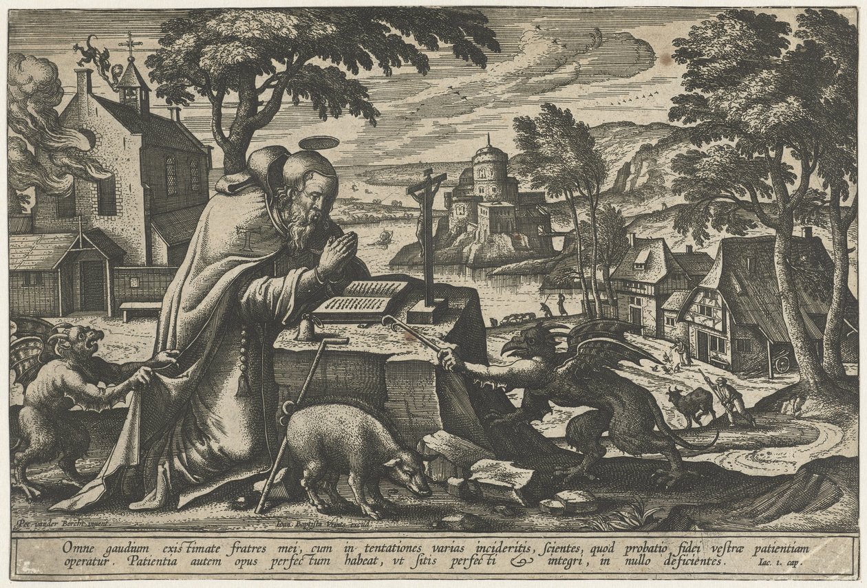 Sankt Antonius frestelse av Pieter van der Borcht (I)