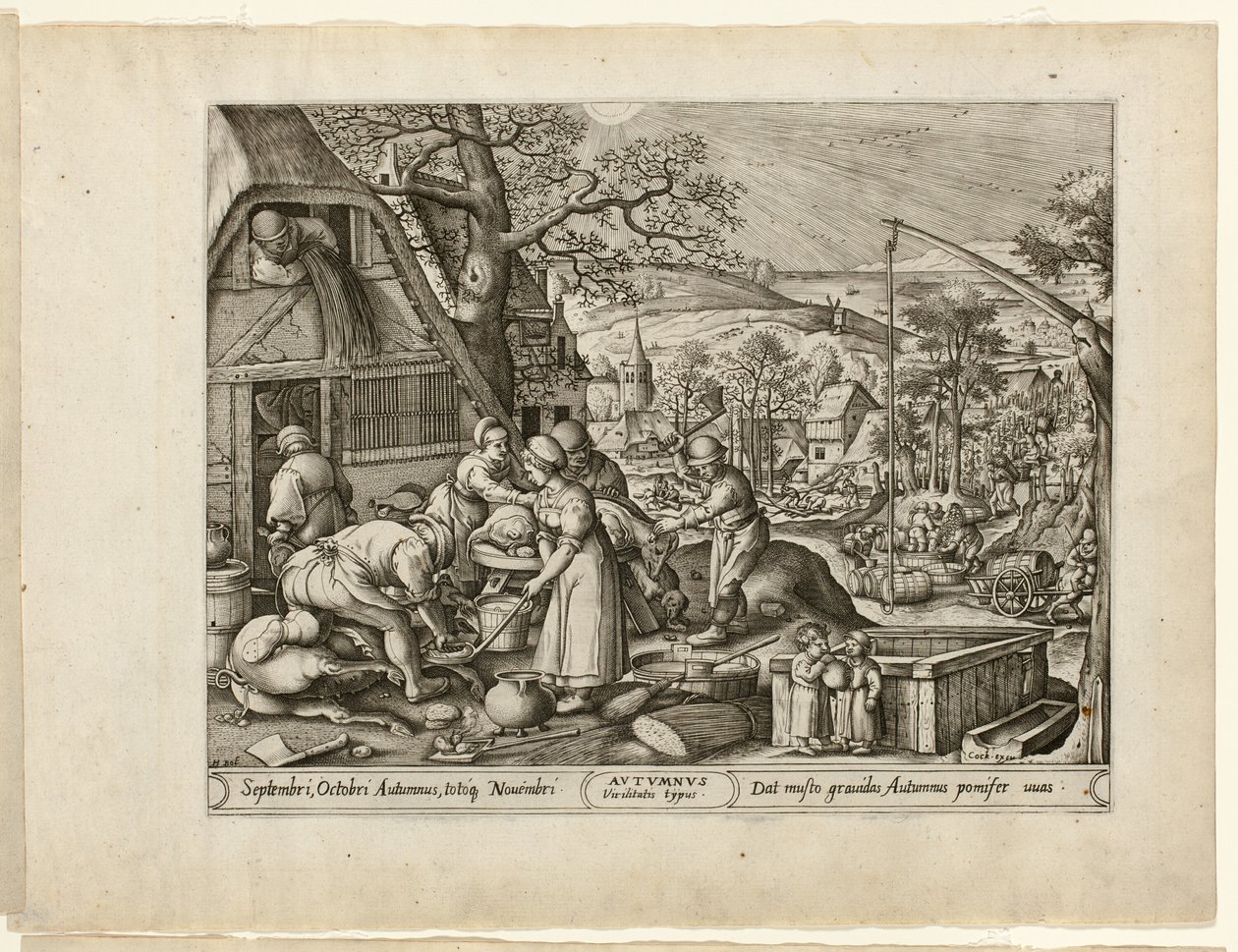 Höst, från De fyra årstiderna av Pieter van der Heyden