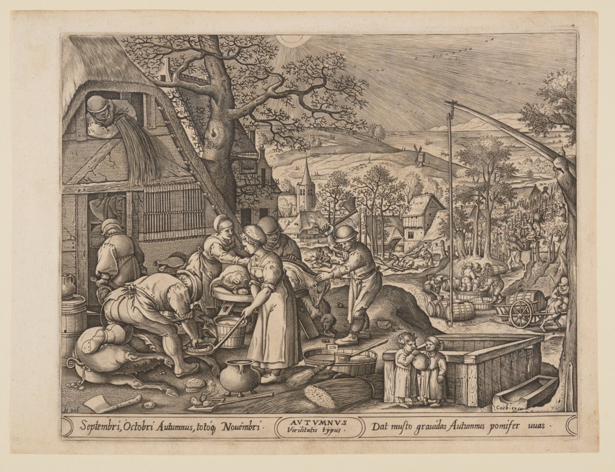 Höst, från De fyra årstiderna av Pieter van der Heyden