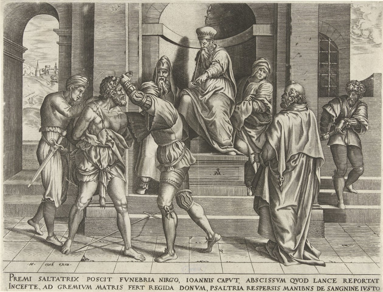 Fängelse av Johannes Döparen av Pieter van der Heyden