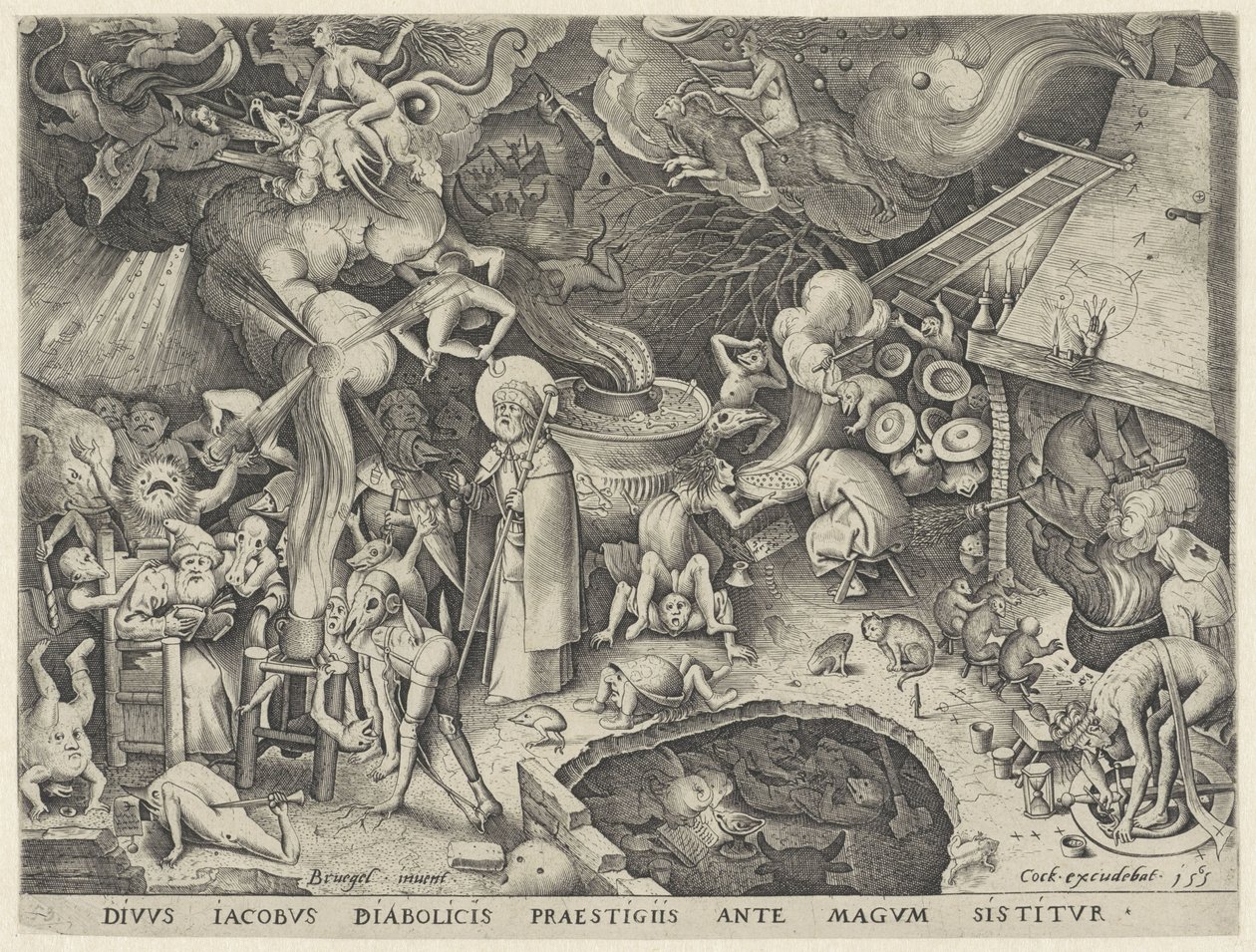 James the Greater möter magikern Hermogenes Tale of the Magician Hermogenes (serietitel) av Pieter van der Heyden