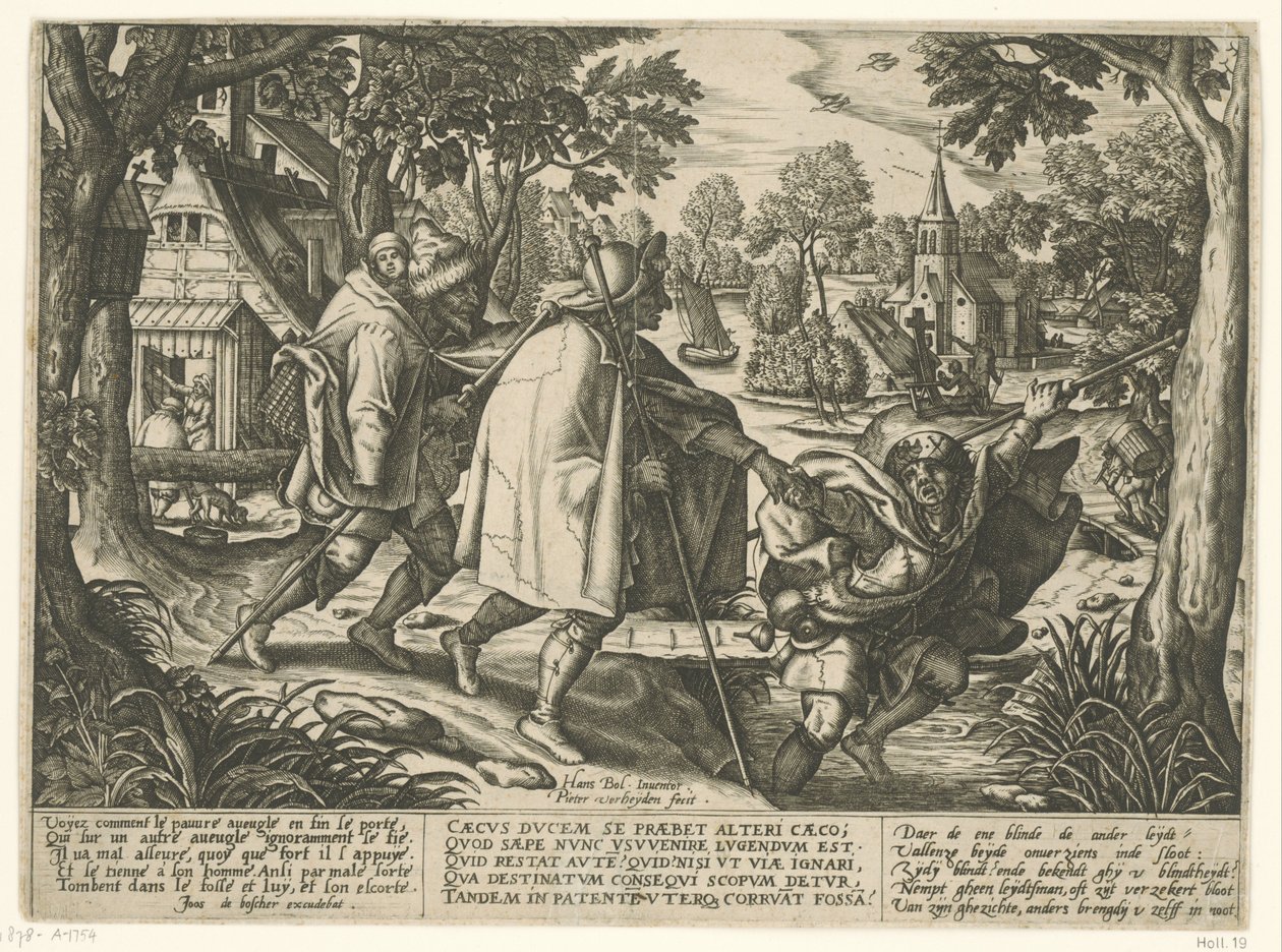 Liknelsen om de två blinda av Pieter van der Heyden
