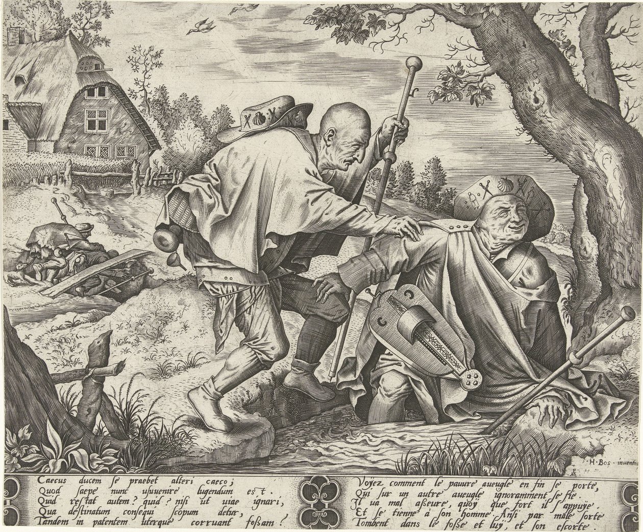 Liknelsen om de två blinda av Pieter van der Heyden