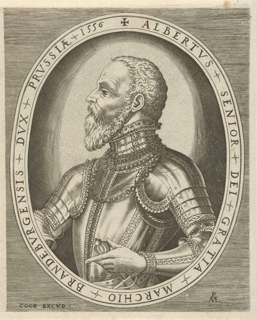 Porträtt av Albrecht Friedrich, markgreve av Brandenburg Porträtt av linjaler (serietitel) av Pieter van der Heyden