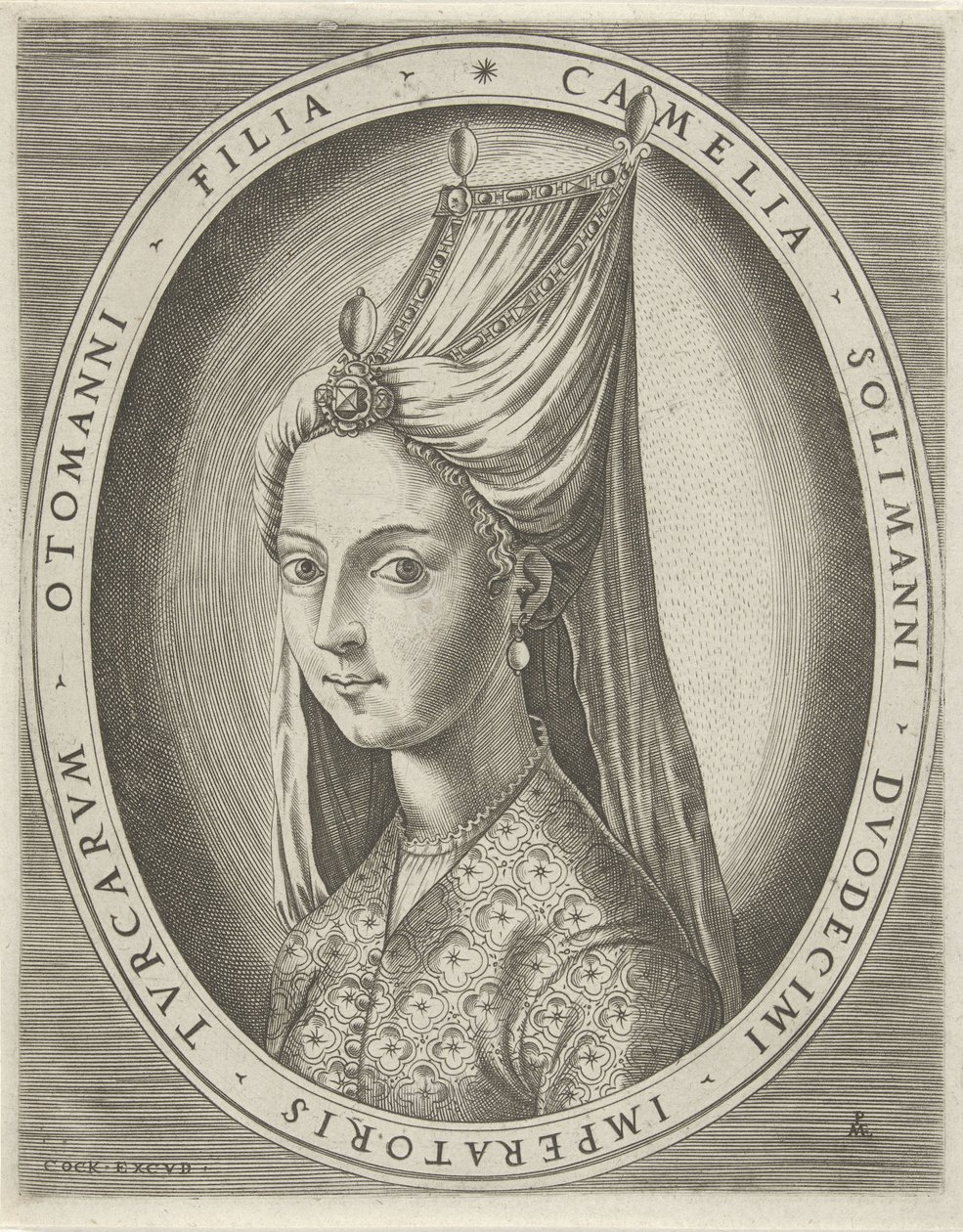 Porträtt av Amalia, dotter till Suleyman I den store Porträtt av linjaler (serietitel) av Pieter van der Heyden
