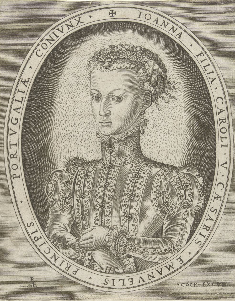 Porträtt av Johanna av Habsburg Porträtt av linjaler (serietitel) av Pieter van der Heyden