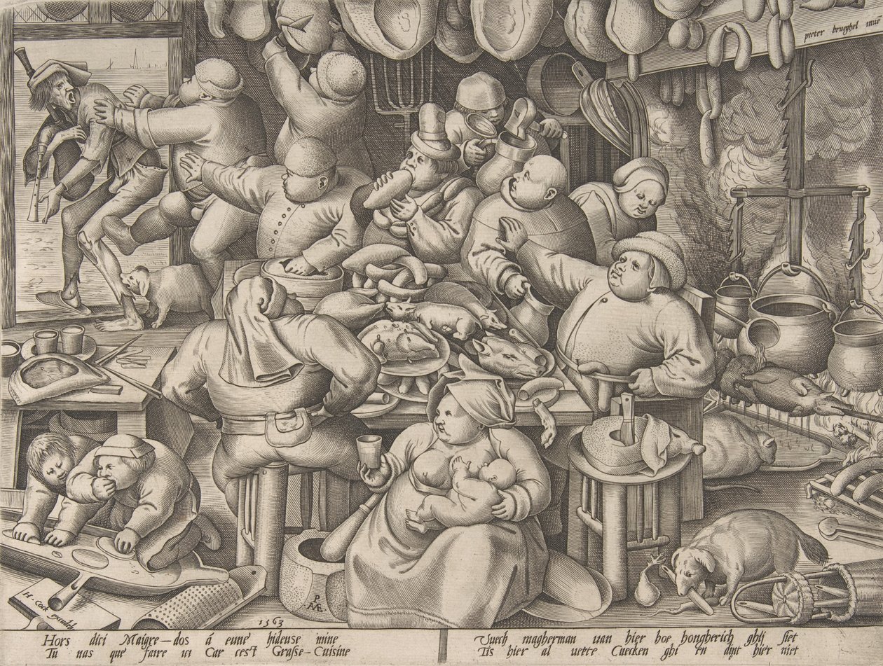 Det feta köket, 1563. av Pieter van der Heyden