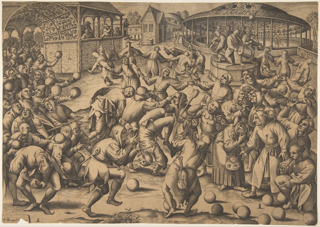 Dårarnas festival, efter 1570. av Pieter van der Heyden