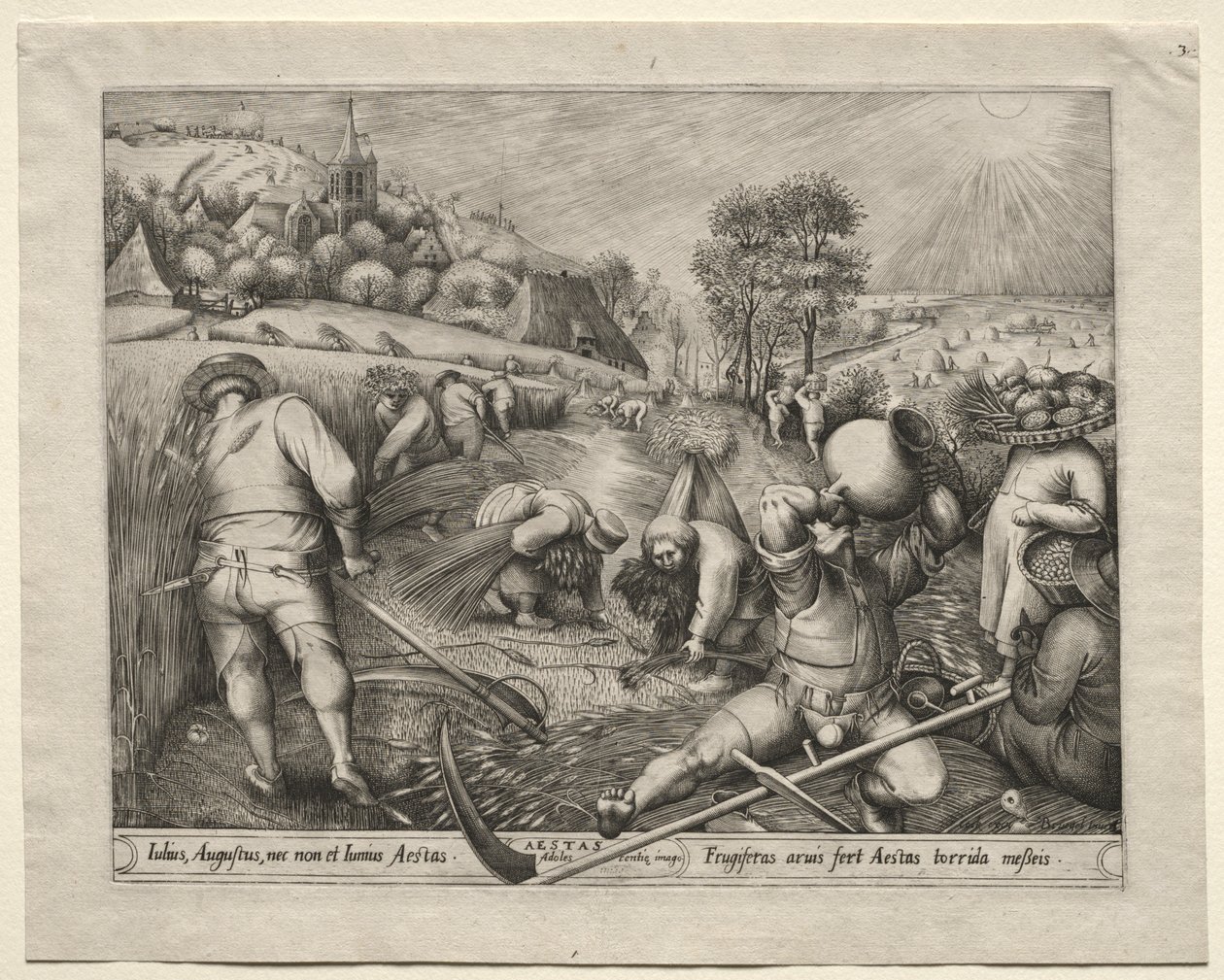 De fyra årstiderna: Sommaren, 1570. av Pieter van der Heyden