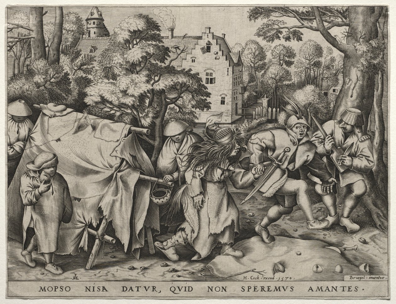 Bröllopet mellan Mopsus och Nisa, 1570. av Pieter van der Heyden