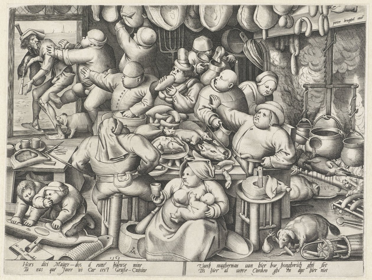 Fett kök Magert kök och det feta köket (serietitel) av Pieter van der Heyden