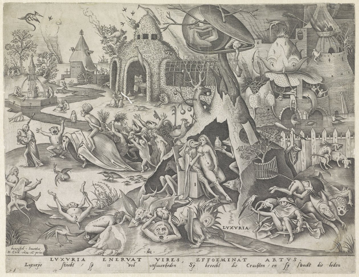 Lusta Luxuria (titel på objekt) De sju dödssynderna (serietitel) av Pieter van der Heyden