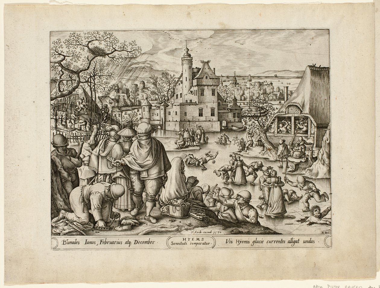 Winter, från The Four Seasons av Pieter van der Heyden