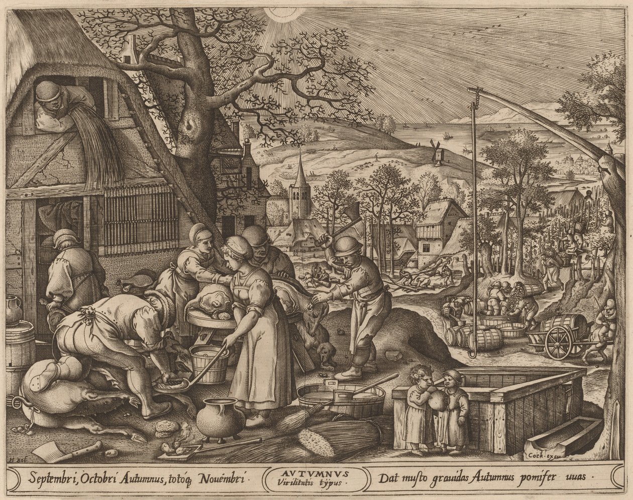 Höst av Pieter van der Heyden after Hans Bol