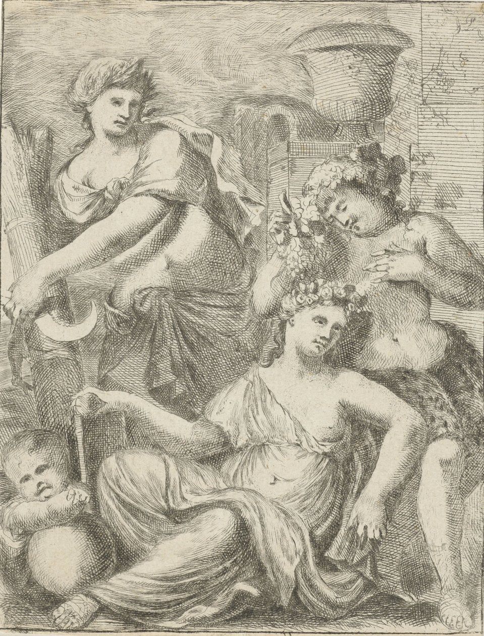Ceres, Bacchus och Venus av Pieter van der Plas (II)