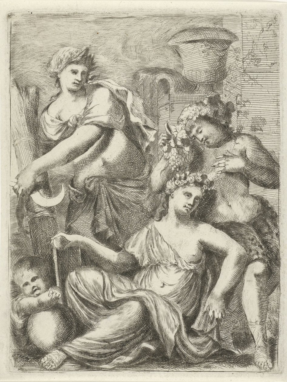Ceres, Bacchus och Venus av Pieter van der Plas (II)