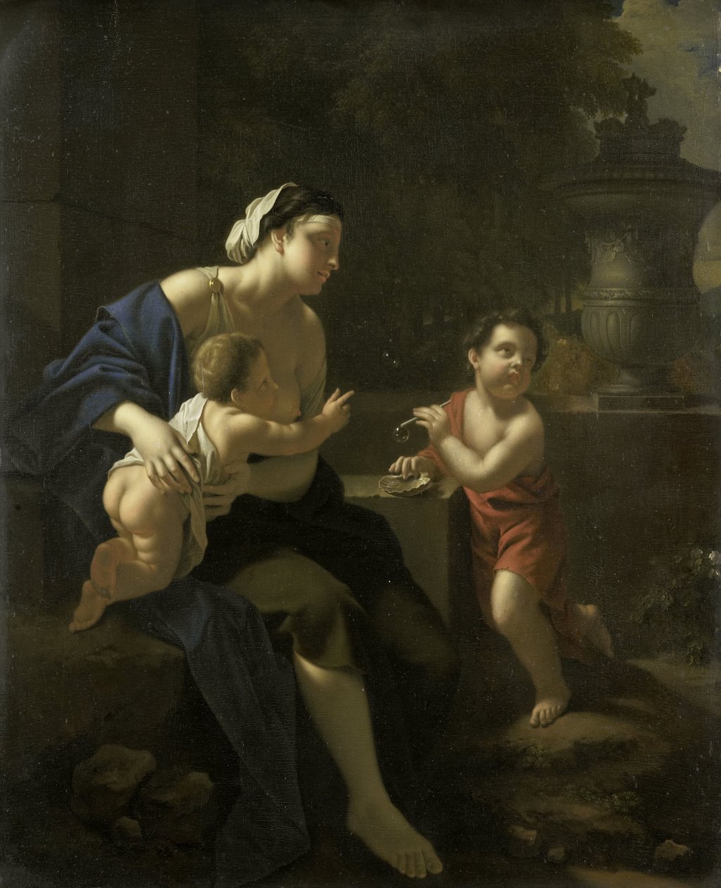 Blåser bubblor av Pieter van der Werff (attributed to)