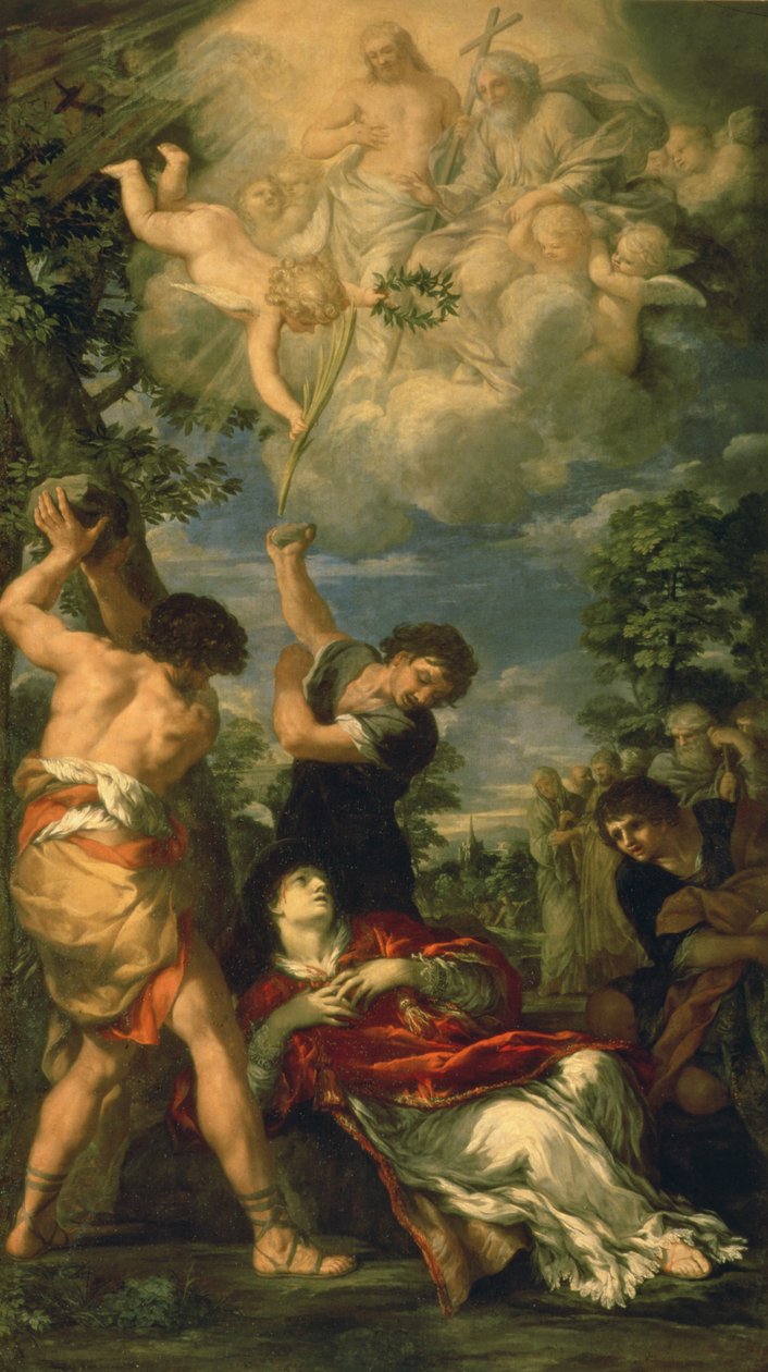 Sankt Stefans martyrskap, 1660 av Pietro da Cortona