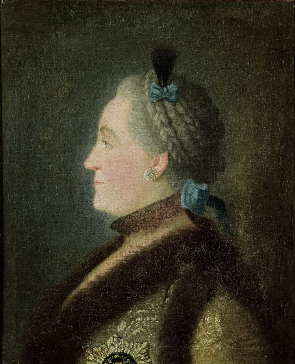 Porträtt av Katarina II (1729-1796) av Ryssland, efter en målning av Dimitri Gregorievich Levitsky (1735-1822) av Pietro Antonio Rotari