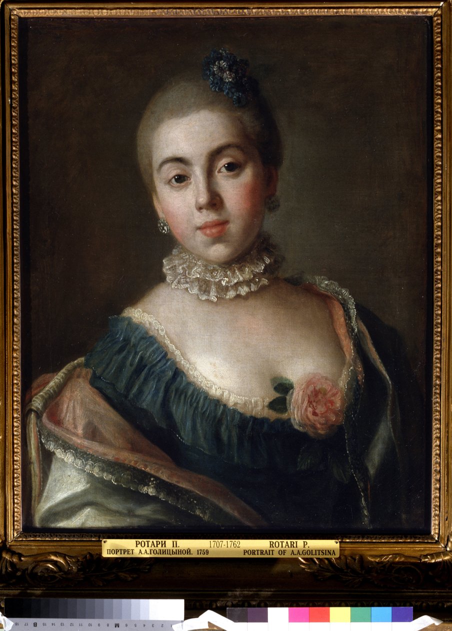 Porträtt av prinsessan Ekaterina Golitsyna, 1759 av Pietro Antonio Rotari