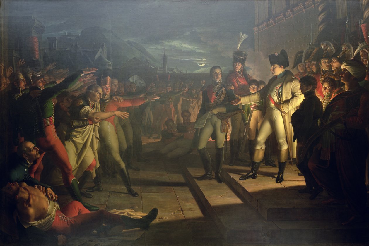 Sassonis ed till Napoleon Bonaparte (1769-1821) efter slaget vid Jena-Auerstadt, 14 oktober 1806, 1820 (se även 80249)d av Pietro Benvenuti