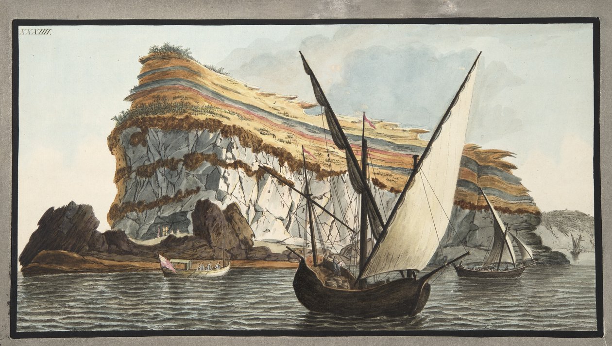 Utsikt från havet på udden, Capo dell
