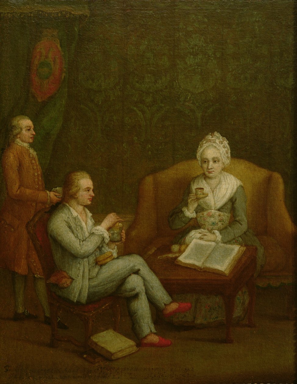Adriana Giustinian Barbarigo och hennes son Gerolamo Ascanio, ca 1776-79 av Pietro Longhi