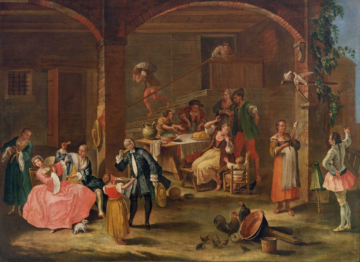 Lunch på landet av Pietro Longhi