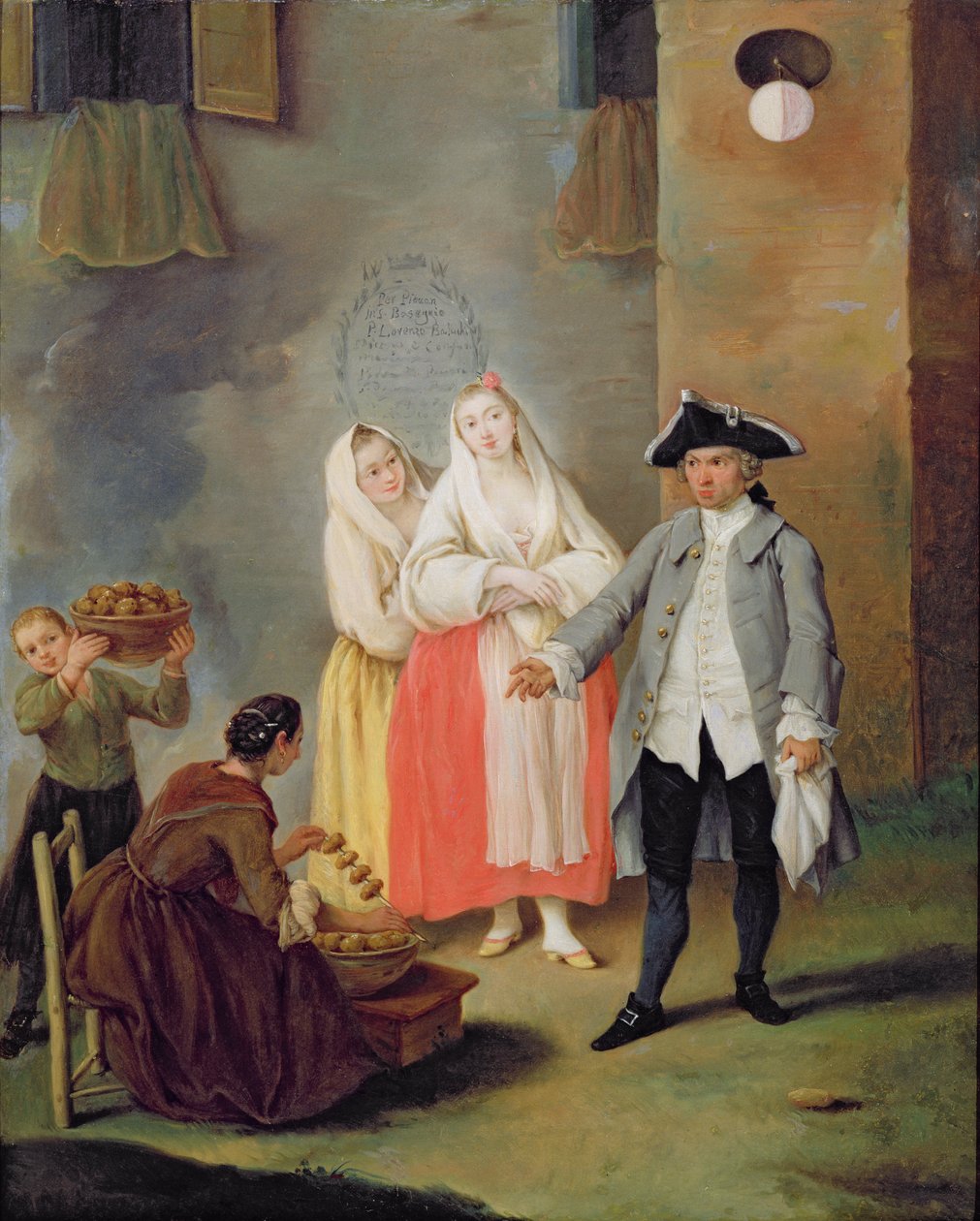 Försäljaren av friterad potatis av Pietro Longhi