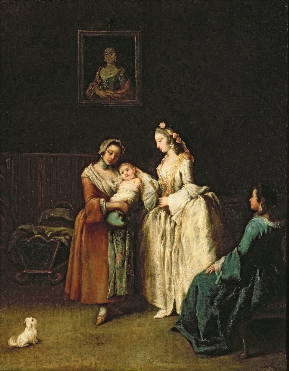 Våtsköterskan av Pietro Longhi