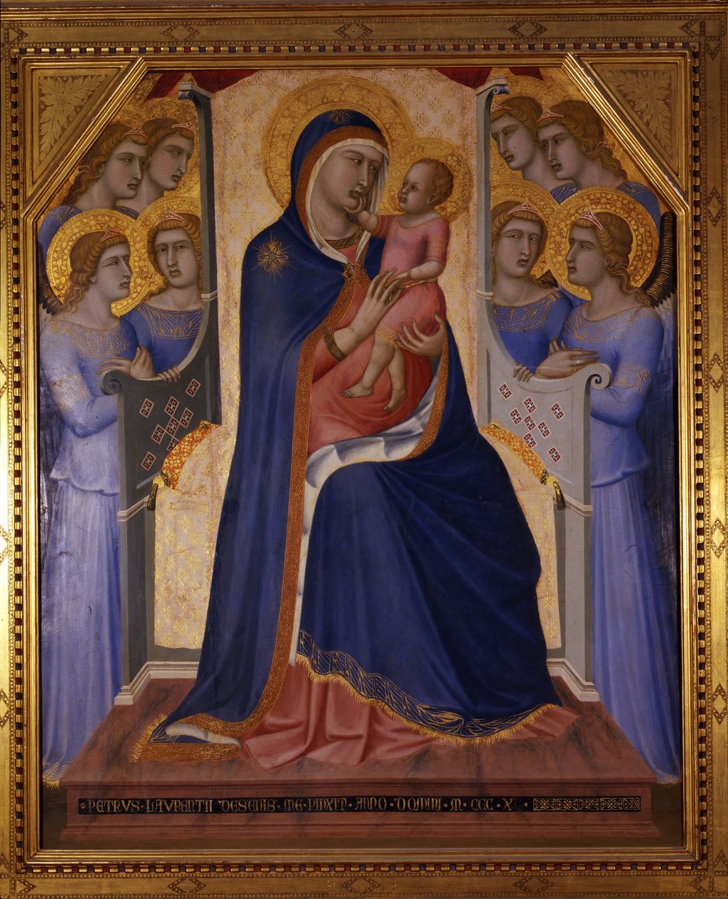 Madonna col Bambino fra otto angeli av Pietro Lorenzetti