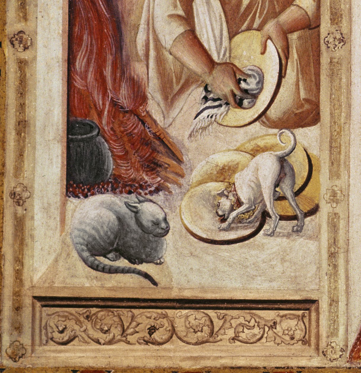 Den sista måltiden (detalj av 182061) av Pietro Lorenzetti