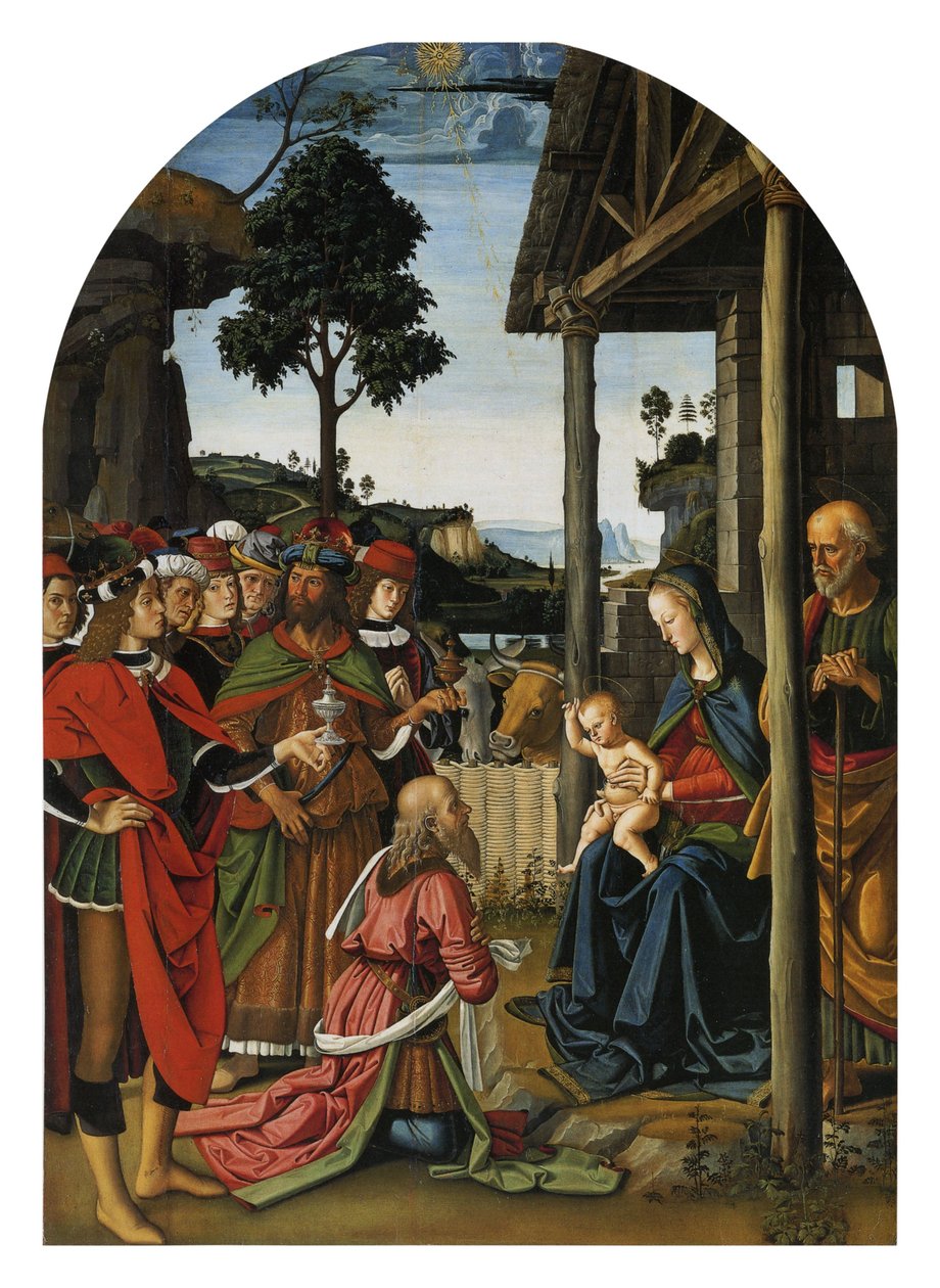 De tre konungarnas tillbedjan av Pietro Perugino