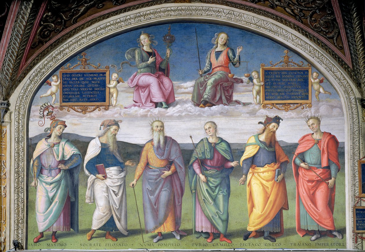 Lunette of Prudence and Justice, från Sala dell