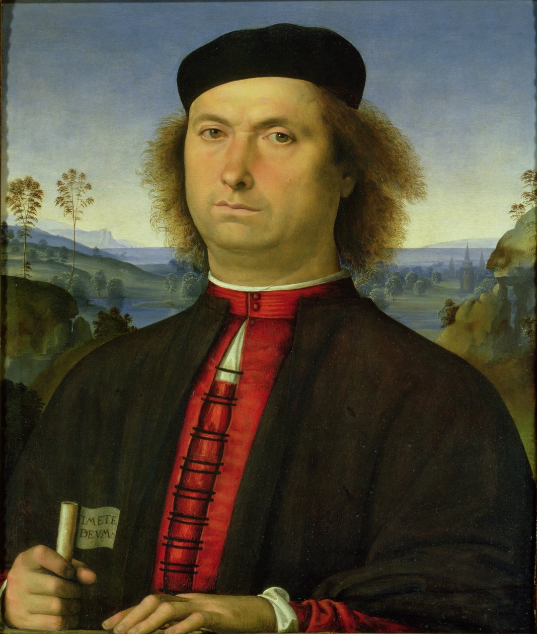 Porträtt av Francesco delle Opere, 1494 av Pietro Perugino
