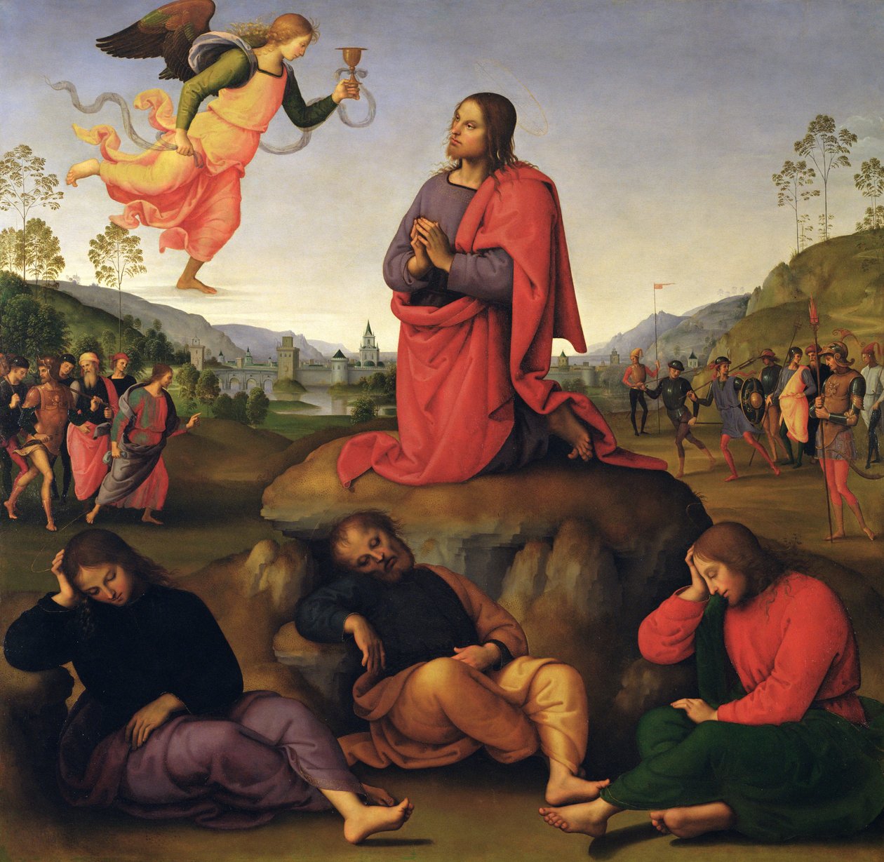 Kval i trädgården, 1492 av Pietro Perugino