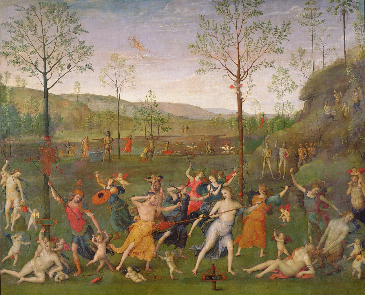Slaget om kärlek och kyskhet, efter 1503 av Pietro Perugino