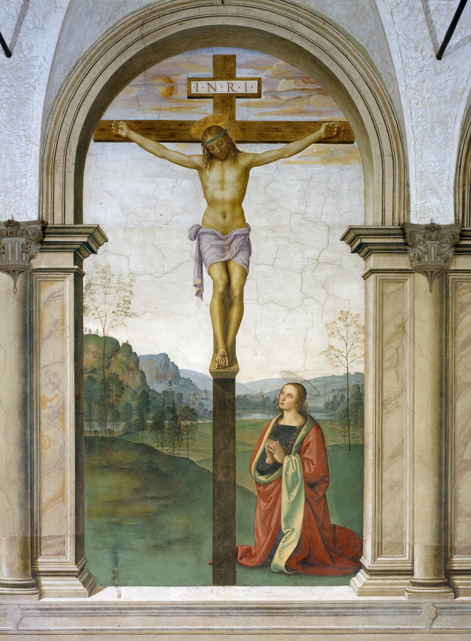 Korsfästelsen, 1494-96 av Pietro Perugino