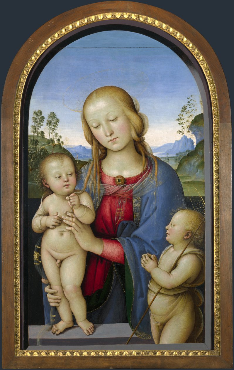 madonna mit Hl. Johannes dem Täufer av Pietro Perugino