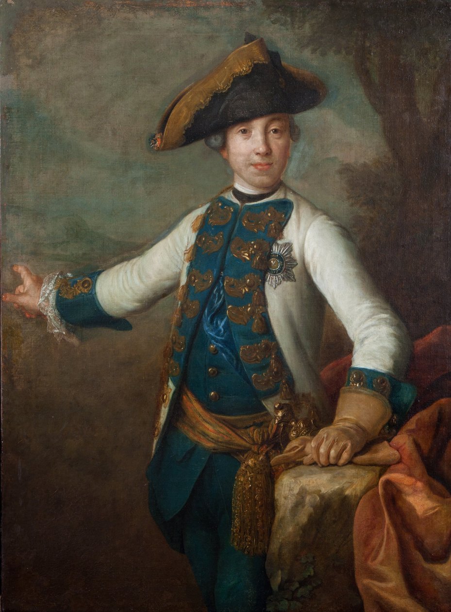 Porträtt av storhertig Peter Fedorovich (senare Peter III av Ryssland) av Pietro Antonio Rotari