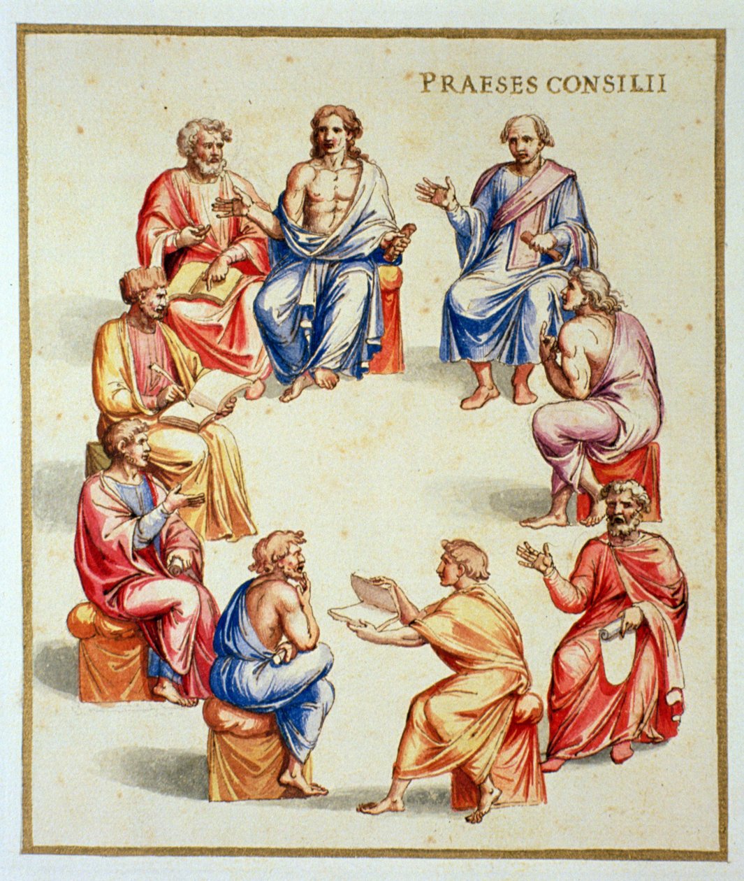 Ms Gen 1496 Platta CXXXIII Senaten, 1674 av Pietro Santi Bartoli