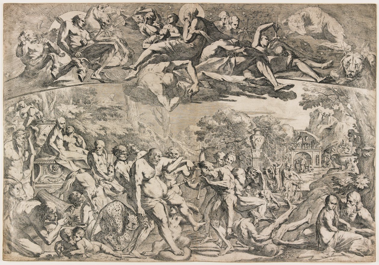 Allegori över hösten, ca 1642-44 av Pietro Testa