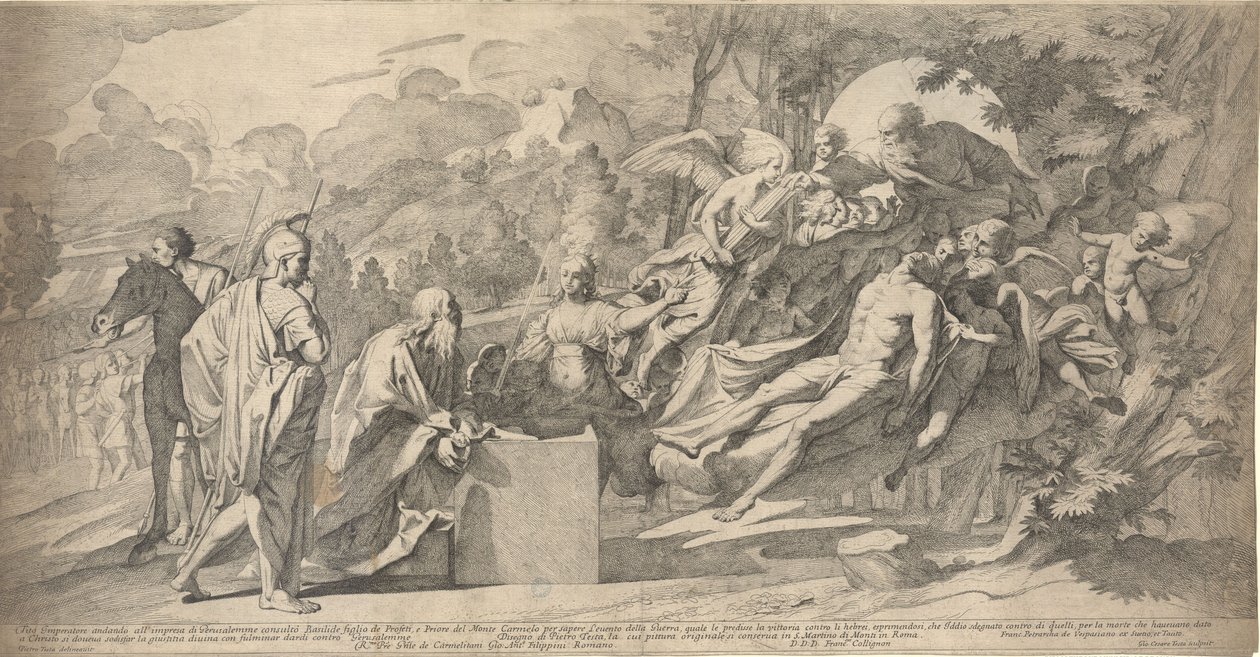Basilides profetia av Pietro Testa