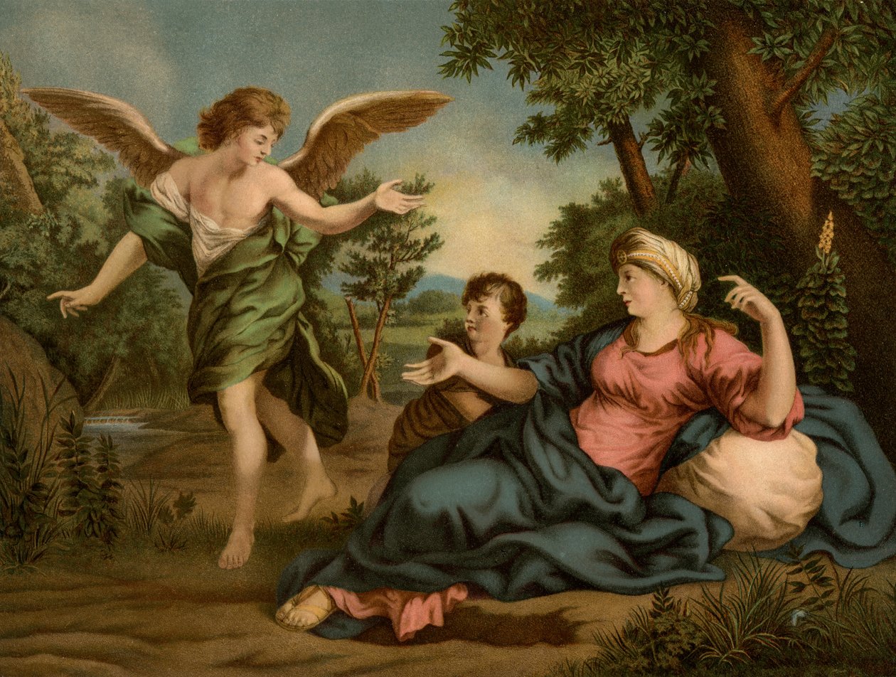 Hagar och Ismael i öknen av Pietro da Cortona