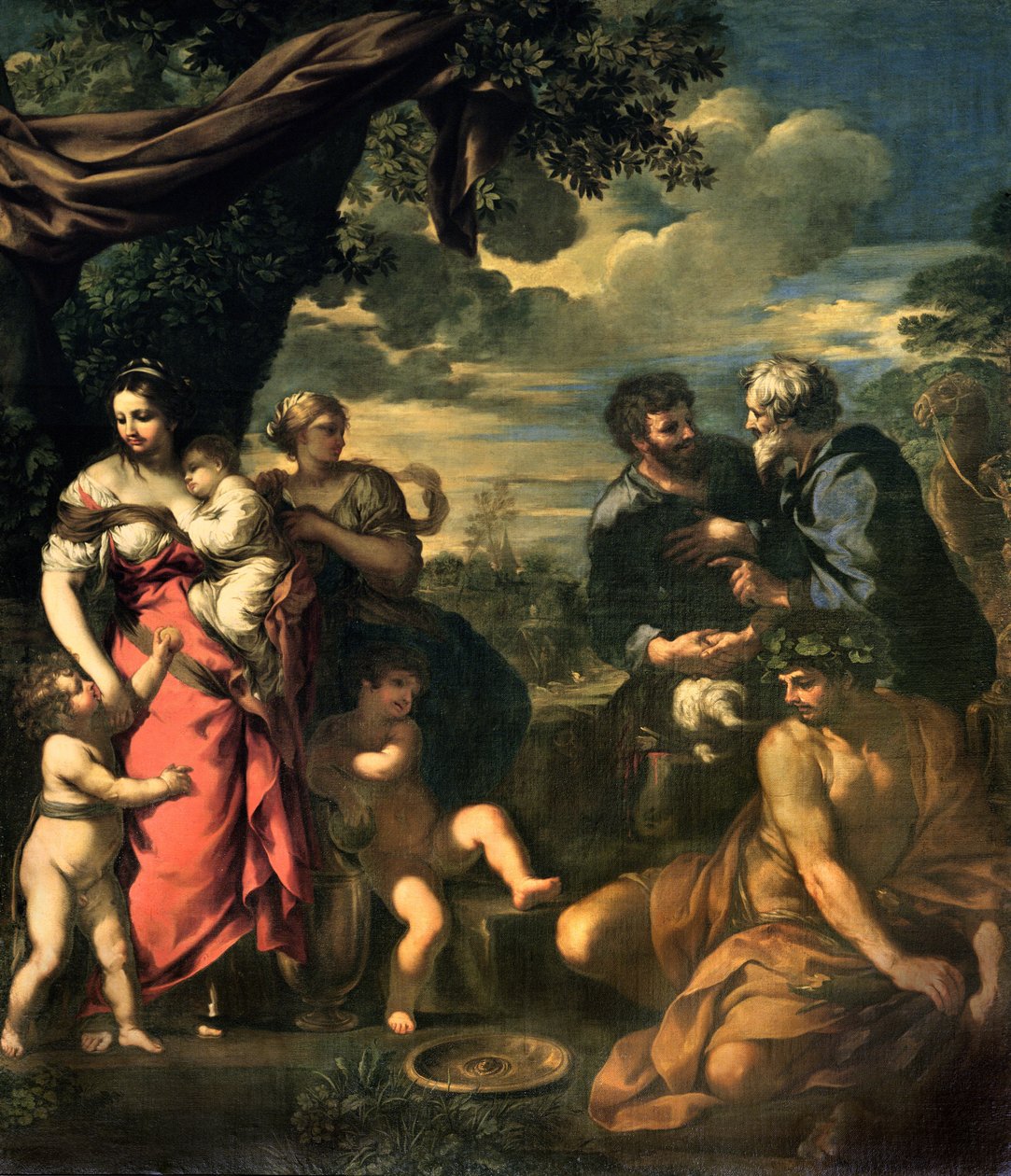 Alliansen av Jakob och Laban av Pietro da Cortona