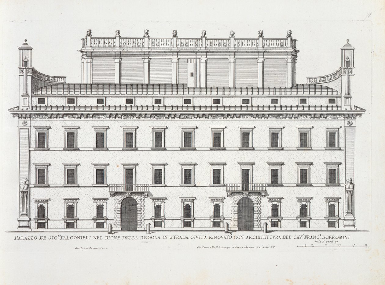 Palazzo Falconieri, Rom, från 