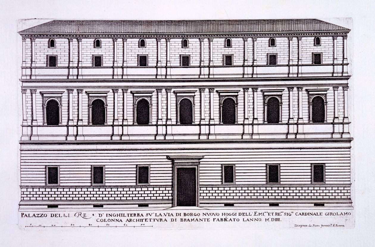 Palazzo of the Kings of England i Borgo Nuovo, Rom, från 