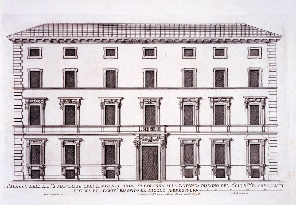 Palazzo of the Marchese Giovanni Battista Crescentii, Rom, från 