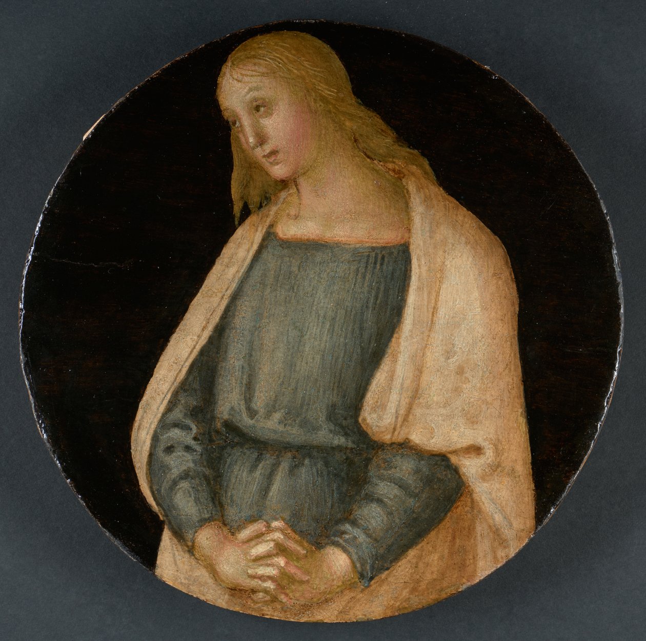 The Mourning St. John the Evangelist, c.1520 (tempera på panel) av Pietro Perugino