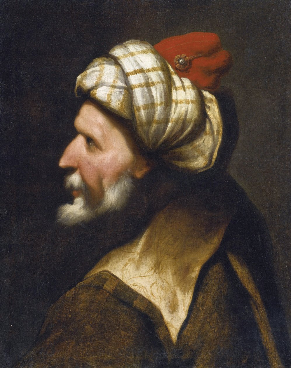 Porträtt av Khizir Khayr ad-Din (Ad Din) känd som Barbarossa av Pietro  Della Vecchia